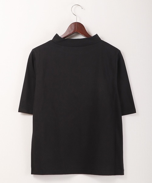 A.N.L(エーエヌエル レーベル)の「A.N.L 抗ウイルス加工 モックネックTシャツ 日本製(Tシャツ/カットソー・レディース・ブラック/オフホワイト/ベージュ・38)」の21枚目の写真
