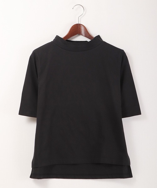 A.N.L(エーエヌエル レーベル)の「A.N.L 抗ウイルス加工 モックネックTシャツ 日本製(Tシャツ/カットソー・レディース・ブラック/オフホワイト/ベージュ・38)」の20枚目の写真