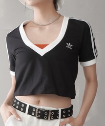 adidas ショート丈 Tシャツ 黒 Mサイズ adidas ショート丈 Tシャツ 黒 Mサイズ - メルカリ