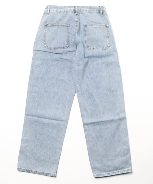 ARCADE（アーケード）の「-ARCADE Limited Line- 春服 ワイド デニムパンツ ロールアップ ビンテージウォッシュ ジーパン（デニムパンツ・メンズ・グレー/サックスブルー/ライトブルー・L/M/XL/2XL）」の4枚目の写真