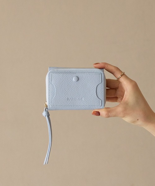 HASHIBAMI（ハシバミ）の「【HASHIBAMI】サンドグラス ミニウォレット（財布・レディース・モスグリーン/ナチュラル/グレイッシュベージュ/ブルーパープル/グレイッシュブルー/ライトグリーン/ライトピンク/ライトイエロー/マルチ/ペールイエロー/ブラウン/マジェンタ/ベビーピンク/ゴールド/ブラック/アクア/レモンイエロー/ライトオレンジ系/ライトグリーン系/ふじ色系/ダークグリーン/イエロー系その他2/シルバー/ミント/サックスブルー・FREE）」の10枚目の写真