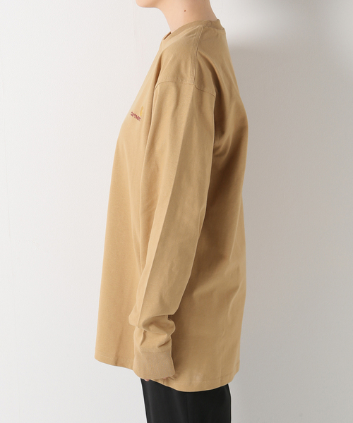 Carhartt WIP(カーハートダブリューアイピー)の「CARHARTT WIP L/S AMERICAN SCRIPT T-SHIRT(Tシャツ/カットソー・レディース・ホワイト/ベージュ・SMALL/MEDIUM/X-SMALL)」の6枚目の写真