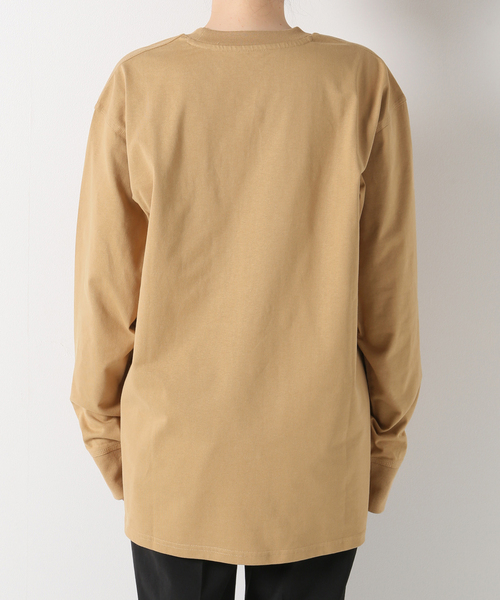 Carhartt WIP(カーハートダブリューアイピー)の「CARHARTT WIP L/S AMERICAN SCRIPT T-SHIRT(Tシャツ/カットソー・レディース・ホワイト/ベージュ・SMALL/MEDIUM/X-SMALL)」の7枚目の写真