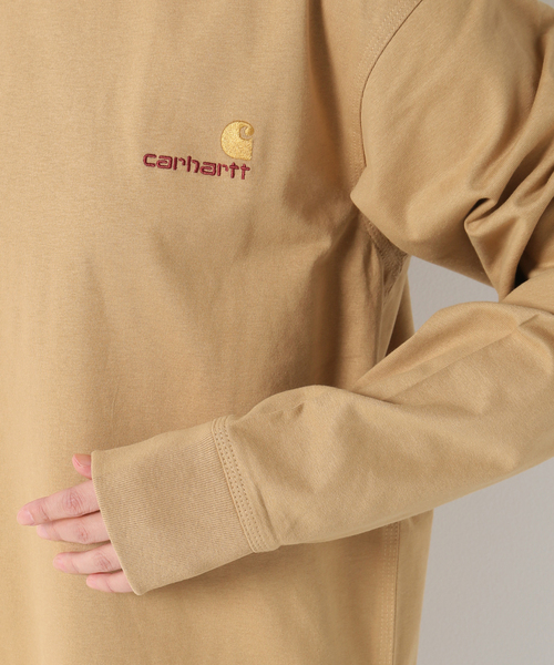 Carhartt WIP(カーハートダブリューアイピー)の「CARHARTT WIP L/S AMERICAN SCRIPT T-SHIRT(Tシャツ/カットソー・レディース・ホワイト/ベージュ・SMALL/MEDIUM/X-SMALL)」の11枚目の写真