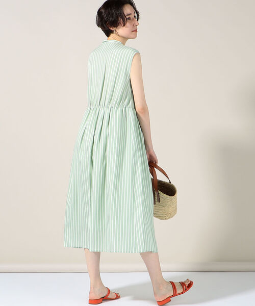 NOLLEY’S（ノーリーズ）の「◇【WEB限定】テンダーストライプシャツワンピース（シャツワンピース・レディース・ブルー系その他3/グリーン系その他3・FREE）」の14枚目の写真