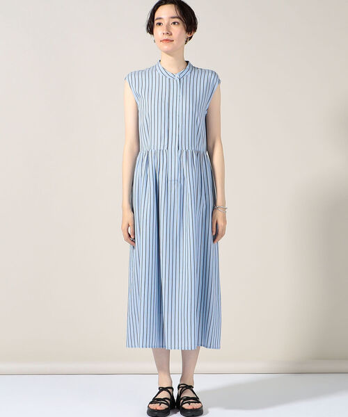 NOLLEY’S（ノーリーズ）の「◇【WEB限定】テンダーストライプシャツワンピース（シャツワンピース・レディース・ブルー系その他3/グリーン系その他3・FREE）」の12枚目の写真