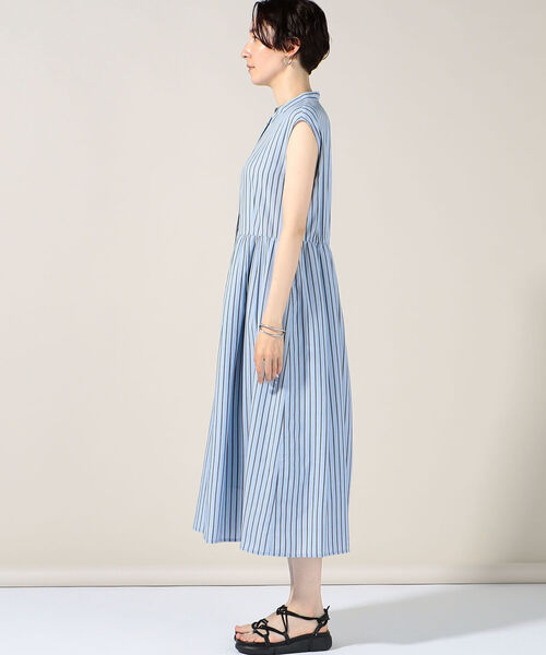 NOLLEY’S（ノーリーズ）の「◇【WEB限定】テンダーストライプシャツワンピース（シャツワンピース・レディース・ブルー系その他3/グリーン系その他3・FREE）」の11枚目の写真