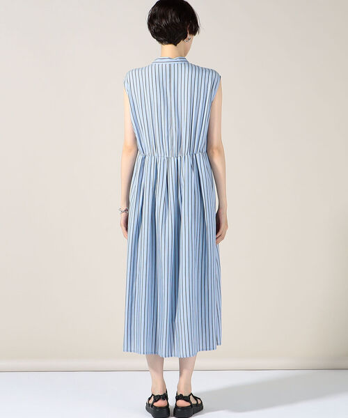 NOLLEY’S（ノーリーズ）の「◇【WEB限定】テンダーストライプシャツワンピース（シャツワンピース・レディース・ブルー系その他3/グリーン系その他3・FREE）」の6枚目の写真