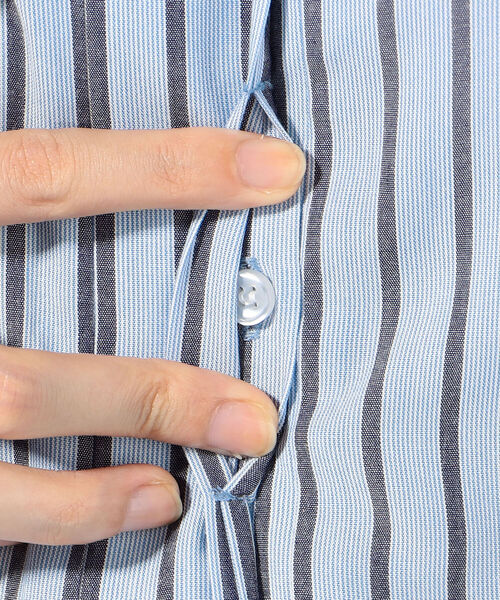 NOLLEY’S（ノーリーズ）の「◇【WEB限定】テンダーストライプシャツワンピース（シャツワンピース・レディース・ブルー系その他3/グリーン系その他3・FREE）」の10枚目の写真