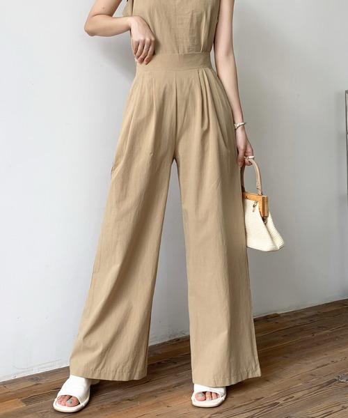 LAFFMO（ラフモ）の「リネンライクセットアップ（セットアップ・レディース・ブラック/ベージュ/グレー/モカ・FREE）」の18枚目の写真