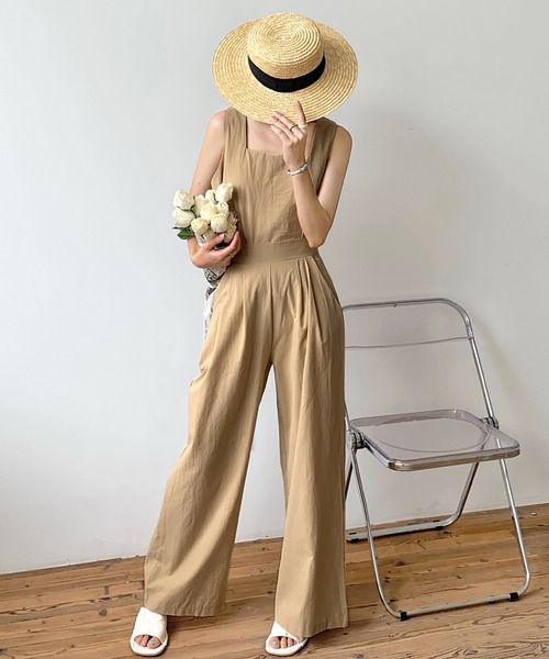 LAFFMO（ラフモ）の「リネンライクセットアップ（セットアップ・レディース・ブラック/ベージュ/グレー/モカ・FREE）」の17枚目の写真