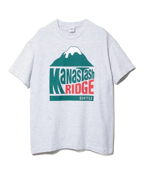 MANASTASH（マナスタッシュ）の「MANASTASH/マナスタッシュ　RIDGE SHORT SLEEVE TEE（Tシャツ/カットソー・メンズ・ライトグレー/ホワイト・LARGE/X-LARGE/MEDIUM）」の2枚目の写真