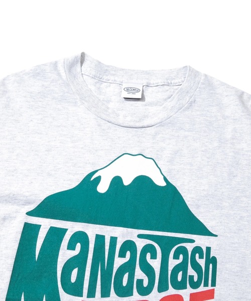 MANASTASH（マナスタッシュ）の「MANASTASH/マナスタッシュ　RIDGE SHORT SLEEVE TEE（Tシャツ/カットソー・メンズ・ライトグレー/ホワイト・LARGE/X-LARGE/MEDIUM）」の3枚目の写真