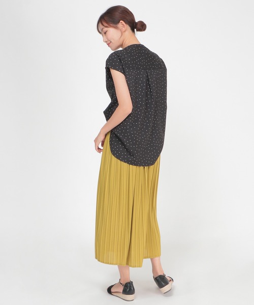 ikka(イッカ)の「ポプリンタックブラウス(シャツ/ブラウス・レディース・オフホワイト/ライム/その他1・M/L)」の12枚目の写真
