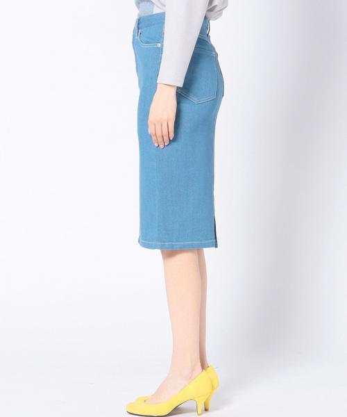 Another Edition（アナザーエディション）の「デニムミドルスカート/AEBC DENIM MDL SK◆（デニムスカート・レディース・オフホワイト/ライトブルー/ネイビー・MEDIUM/SMALL）」の6枚目の写真