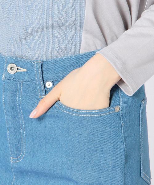 Another Edition（アナザーエディション）の「デニムミドルスカート/AEBC DENIM MDL SK◆（デニムスカート・レディース・オフホワイト/ライトブルー/ネイビー・MEDIUM/SMALL）」の9枚目の写真
