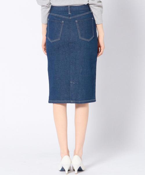 Another Edition（アナザーエディション）の「デニムミドルスカート/AEBC DENIM MDL SK◆（デニムスカート・レディース・オフホワイト/ライトブルー/ネイビー・MEDIUM/SMALL）」の14枚目の写真