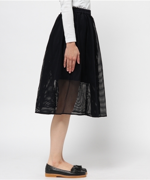 Chico（チコ）の「スクエアレースSK（スカート・レディース・ホワイト/ネイビー/ロイヤルブルー・FREE）」の8枚目の写真