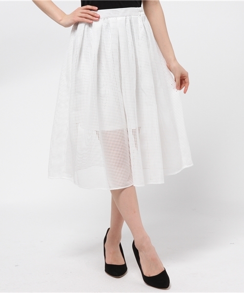 Chico（チコ）の「スクエアレースSK（スカート・レディース・ホワイト/ネイビー/ロイヤルブルー・FREE）」の5枚目の写真