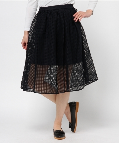 Chico（チコ）の「スクエアレースSK（スカート・レディース・ホワイト/ネイビー/ロイヤルブルー・FREE）」の6枚目の写真