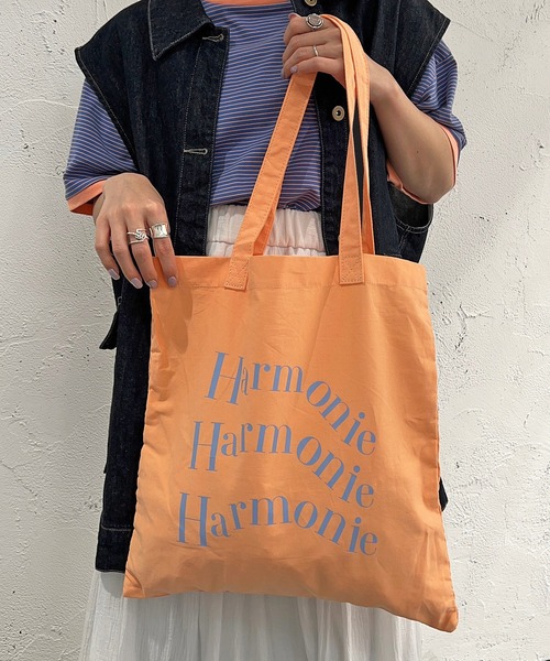 apres jour mignon（アプレジュールミニョン）の「プリントカラートートバッグ【ZOZOTOWN限定アイテム】（ショルダーバッグ・レディース・ピンク/オレンジ/イエロー/グリーン・ONESIZE）」の4枚目の写真