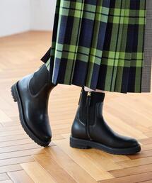 green label relaxing | ストレッチ ショートブーツ(3cmヒール) -撥水-(ブーツ)