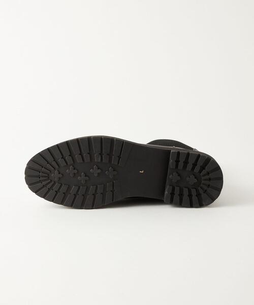 green label relaxing(グリーンレーベルリラクシング)の「ストレッチ ショートブーツ(3cmヒール) -撥水-(ブーツ・レディース・ブラック/クリーム・S/M/L/XL)」の10枚目の写真