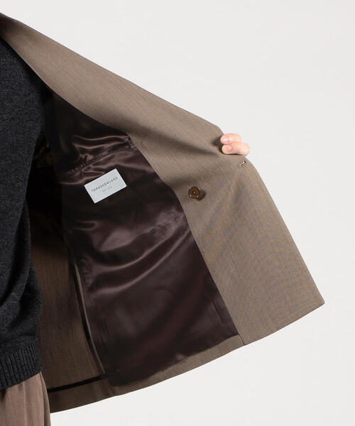 TOMORROWLAND （トゥモローランド）の「ウールレーヨンツイル ダブルブレステッド4Bジャケット（テーラードジャケット・メンズ・ブラック/ベージュ/ネイビー/ブラウン系その他・S/M/XS）」の17枚目の写真