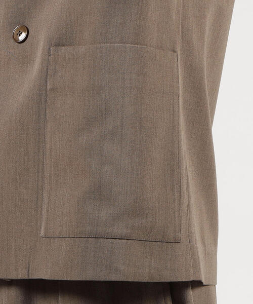 TOMORROWLAND （トゥモローランド）の「ウールレーヨンツイル ダブルブレステッド4Bジャケット（テーラードジャケット・メンズ・ブラック/ベージュ/ネイビー/ブラウン系その他・S/M/XS）」の18枚目の写真