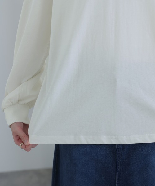 ElegChic(エレグシック)の「モックネックボリューム袖ロンT(Tシャツ/カットソー・レディース・ライトベージュ/ブラック/オフホワイト・4L/M/XL)」の17枚目の写真