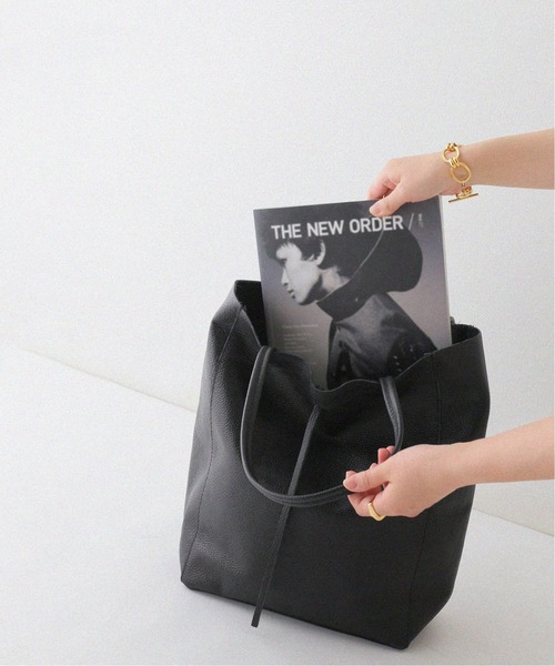 MARLON FIRENZE(マーロンフィレンツェ)の「【MARLON FIRENZE/マルロン】 SHOPPER BIG:バッグ(トートバッグ・レディース・ブラック/ベージュ・FREE)」の4枚目の写真