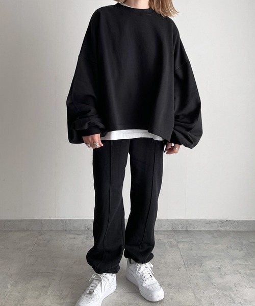 y/m by MIHO（イムバイミホ）の「ワイドスリーブスウェットトップス