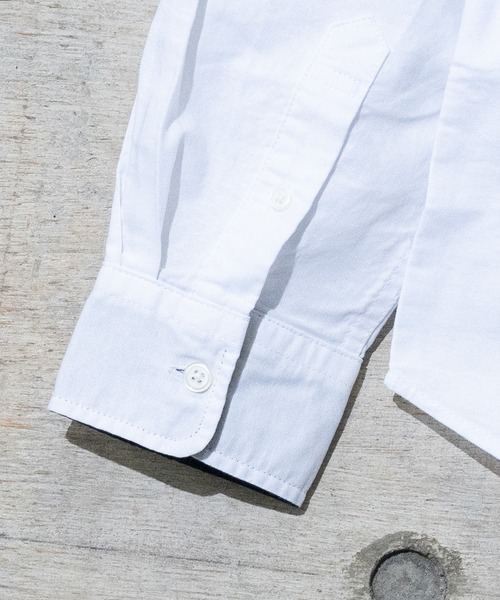 JOHN'S CLOSET（ジョンズクローゼット）の「【a】クレイジー切り替えオックスレギュラーBDシャツ 長袖（シャツ/ブラウス・メンズ・ホワイト/ホワイト系その他/ブルー系その他/ネイビー・MEDIUM/LARGE）」の8枚目の写真