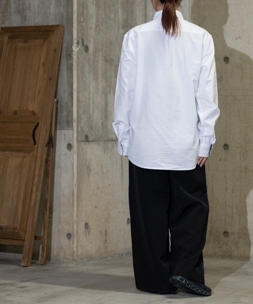 JOHN'S CLOSET（ジョンズクローゼット）の「【a】クレイジー切り替えオックスレギュラーBDシャツ 長袖（シャツ/ブラウス・メンズ・ホワイト/ホワイト系その他/ブルー系その他/ネイビー・MEDIUM/LARGE）」の11枚目の写真