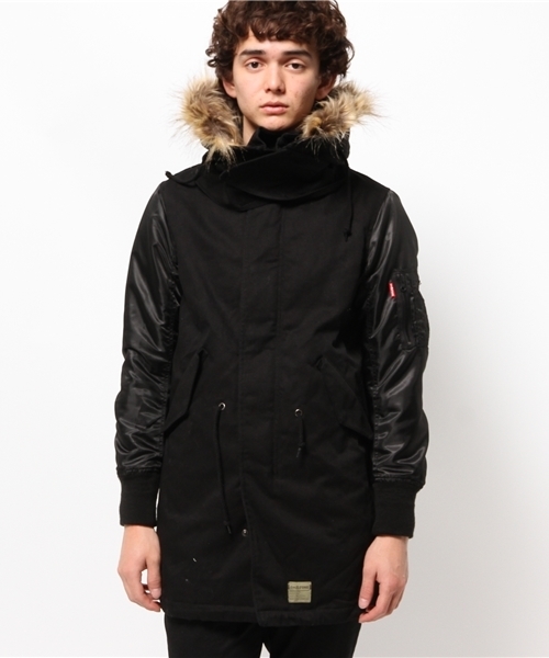 OUTLET（アウトレット）の「【WHO'S WHO gallery】EMモッズコート（モッズコート・メンズ・ブラック/カーキ・MEDIUM/LARGE）」の17枚目の写真