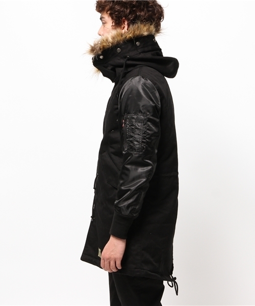 OUTLET（アウトレット）の「【WHO'S WHO gallery】EMモッズコート（モッズコート・メンズ・ブラック/カーキ・MEDIUM/LARGE）」の11枚目の写真