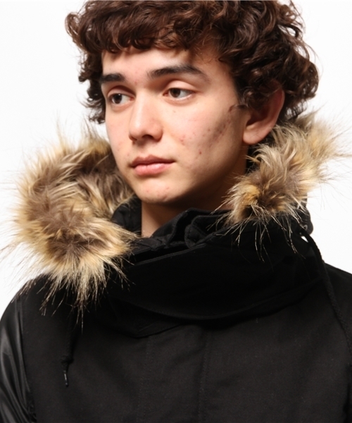 OUTLET（アウトレット）の「【WHO'S WHO gallery】EMモッズコート（モッズコート・メンズ・ブラック/カーキ・MEDIUM/LARGE）」の14枚目の写真