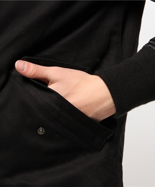 OUTLET（アウトレット）の「【WHO'S WHO gallery】EMモッズコート（モッズコート・メンズ・ブラック/カーキ・MEDIUM/LARGE）」の7枚目の写真