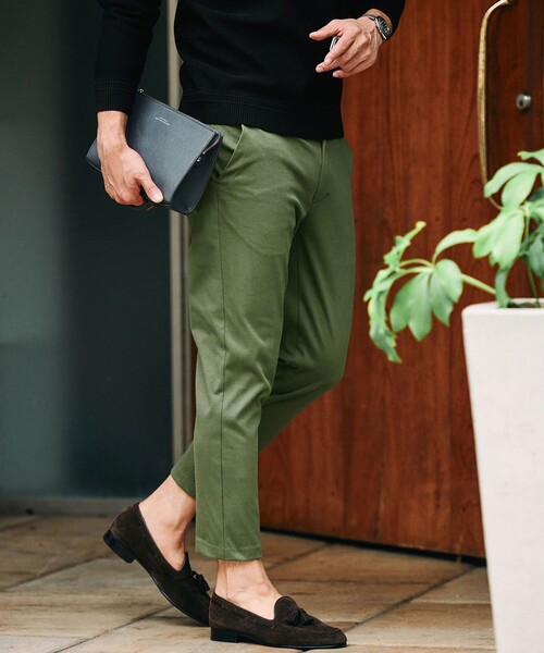 green label relaxing（グリーンレーベルリラクシング）の「【WEB限定】JUST fit チノ スキニー パンツ（チノパンツ・メンズ・ホワイト/ネイビー/オリーブ/ライトグレー/ベージュ/ブラック・S/M/L/XL）」の5枚目の写真