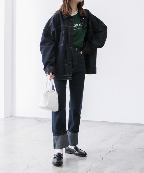 BONLECILL(ボンルシール)の「ラグランフレンチロゴ刺繍ロンT(Tシャツ/カットソー・レディース・ブラック/レッド/モスグリーン/ネイビー/オレンジ/ブラック系1・FREE)」の7枚目の写真