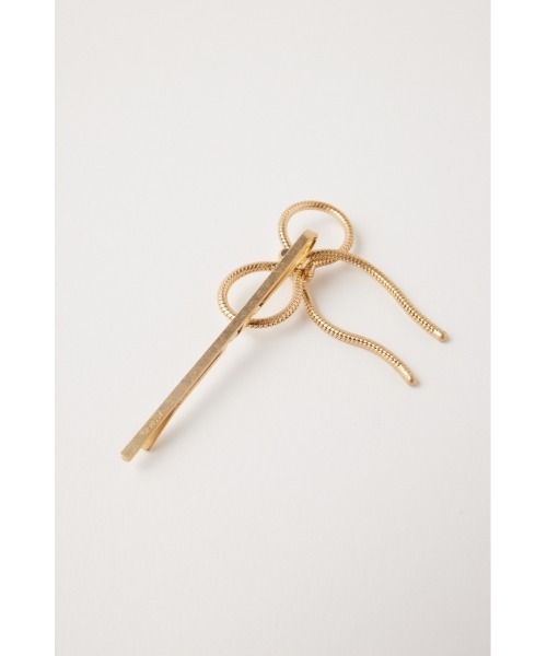 MOUSSY（マウジー）の「RIBBON MOTIF CLIP SET（ヘアピン・レディース・シルバー/ゴールド・FREE）」の5枚目の写真