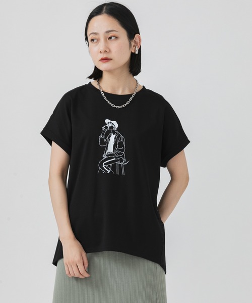 CLOCHE　クロシェ　オーバーサイズロングTシャツ　アシメントリーカットソー 楽天市場】Cloche（Tシャツ・カットソー｜トップス