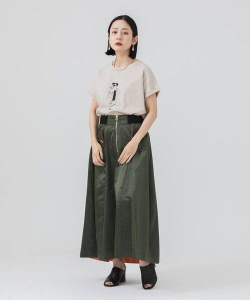 CLOCHE（クロシェ）の「cloche 女の子T（Tシャツ/カットソー・レディース・ホワイト/ブラック/ベージュ・FREE）」の8枚目の写真