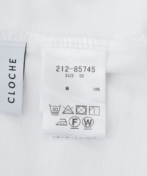 CLOCHE（クロシェ）の「cloche 女の子T（Tシャツ/カットソー・レディース・ホワイト/ブラック/ベージュ・FREE）」の12枚目の写真