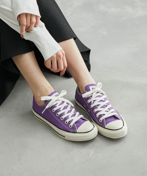 CONVERSE（コンバース）の「【WEB限定】【CONVERSE/コンバース】 ALL STAR US COLORS OX（スニーカー・レディース・ライトグリーン/ダークパープル・24.0cm/24.5cm/23.5cm/25.0cm）」の12枚目の写真
