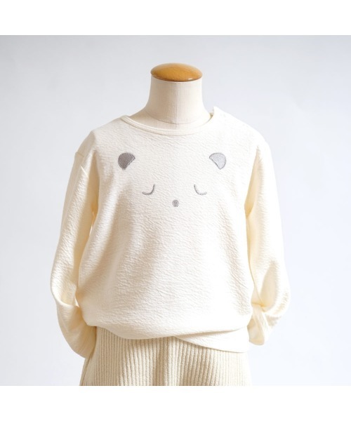 10mois くまさん長袖Tシャツ（Tシャツ/カットソー）｜10mois（ディモワ）