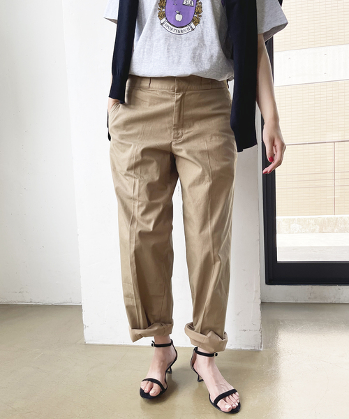 Spick & Span（スピックアンドスパン）の「ローライズワイドストレートパンツ（その他パンツ・レディース・ベージュ/ピンク・38/36）」の16枚目の写真