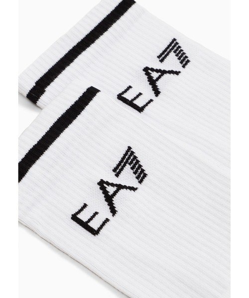 EMPORIO ARMANI(エンポリオアルマーニ)の「【エンポリオ アルマーニ EA7】Tennis Pro アンクルソックス テリークロス製(ソックス/靴下・メンズ・ホワイト×ブラック/ブラック×ホワイト/ネイビー×ホワイト/オリーブ/ブラック系/ホワイト系・MEDIUM/LARGE/SMALL/X-SMALL/X-LARGE)」の8枚目の写真