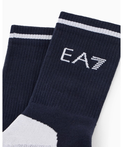 EMPORIO ARMANI(エンポリオアルマーニ)の「【エンポリオ アルマーニ EA7】Tennis Pro アンクルソックス テリークロス製(ソックス/靴下・メンズ・ホワイト×ブラック/ブラック×ホワイト/ネイビー×ホワイト/オリーブ/ブラック系/ホワイト系・MEDIUM/LARGE/SMALL/X-SMALL/X-LARGE)」の10枚目の写真