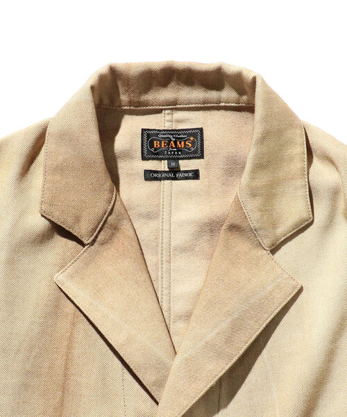 BEAMS PLUS(ビームスプラス)の「BEAMS PLUS / 斑染め 3ボタン ワークジャケット(その他アウター・メンズ・ベージュ/ネイビー・X-LARGE/MEDIUM/LARGE/SMALL)」の8枚目の写真